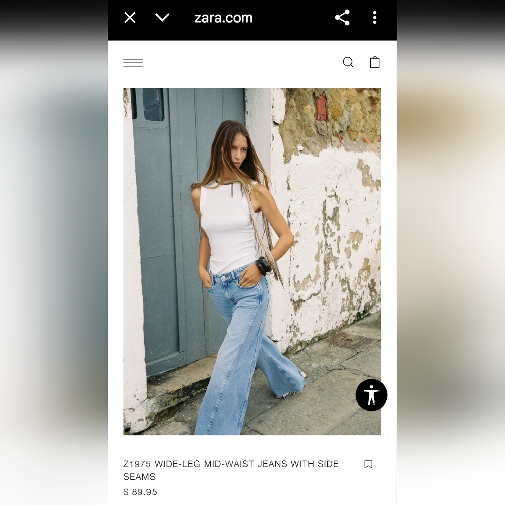 Zara Blue Denim Jeans - Picture 10 of 14